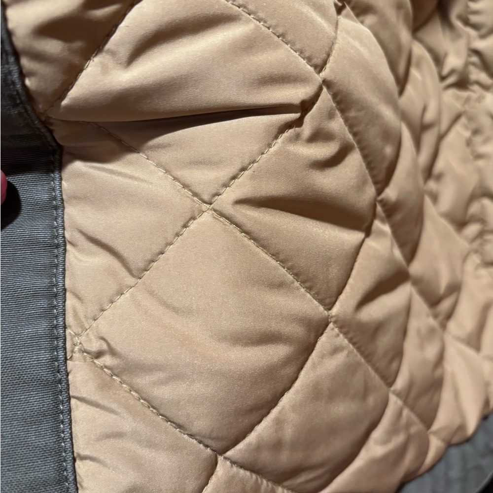 L.L. Bean Women's Olive Jacket with Brown Collar - Picture 6 of 9